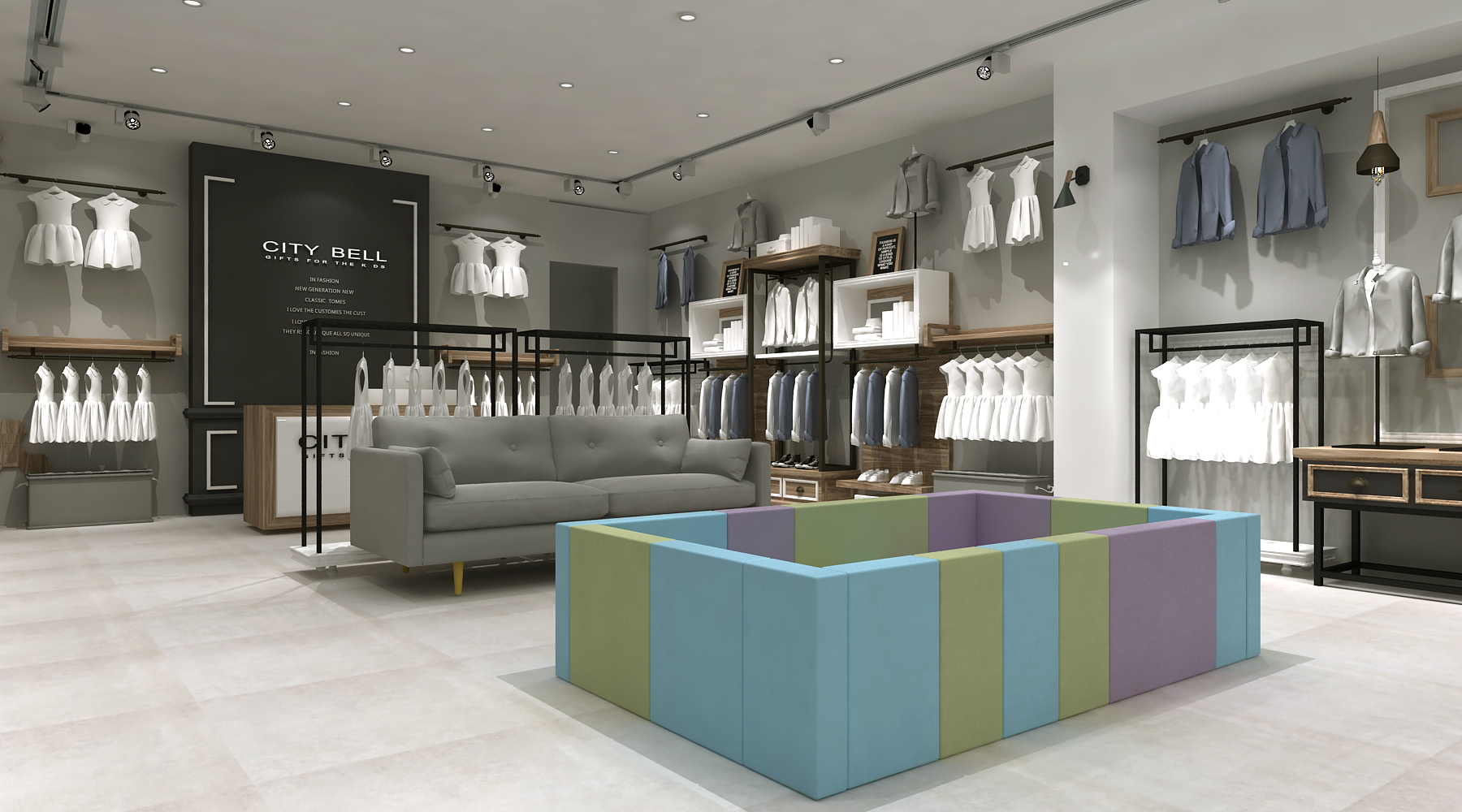 大唐女裝展柜設計案例(圖2)