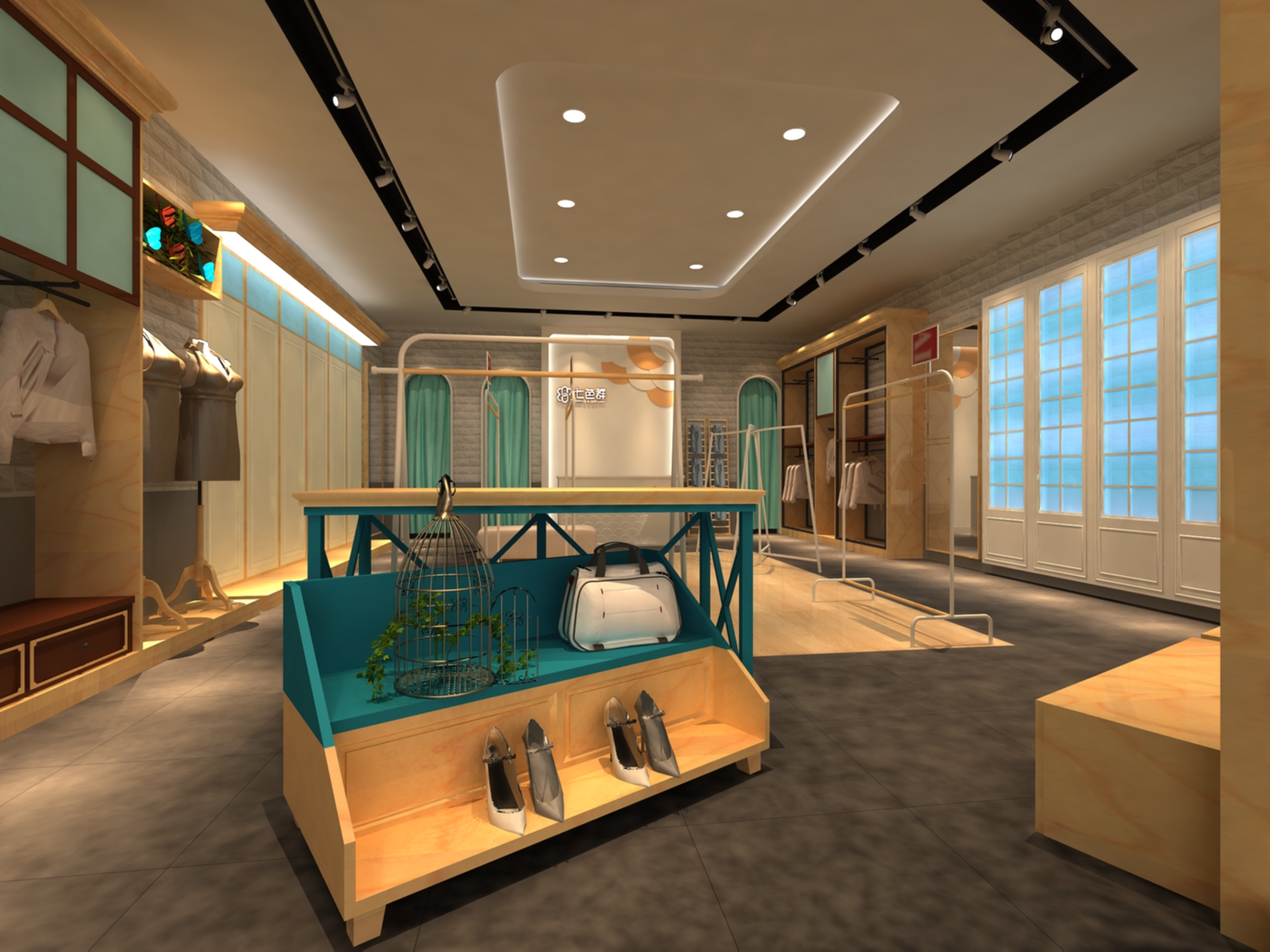 七色群官方店展柜定制(圖2) 七色群官方店展柜定制(圖2)