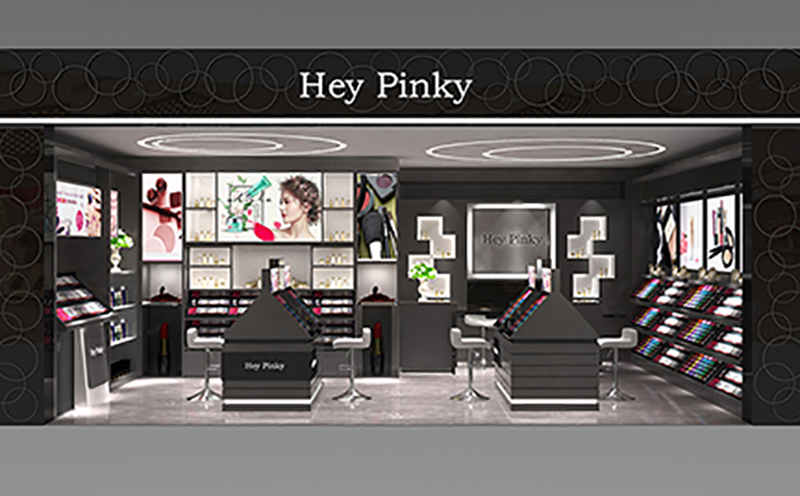 3CE化妝品展柜彩妝展柜設計(圖3)