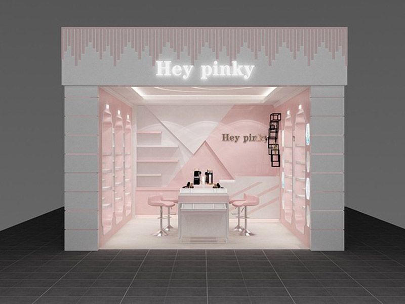 怎樣與化妝品展柜進行軟裝搭配呢?(圖1)