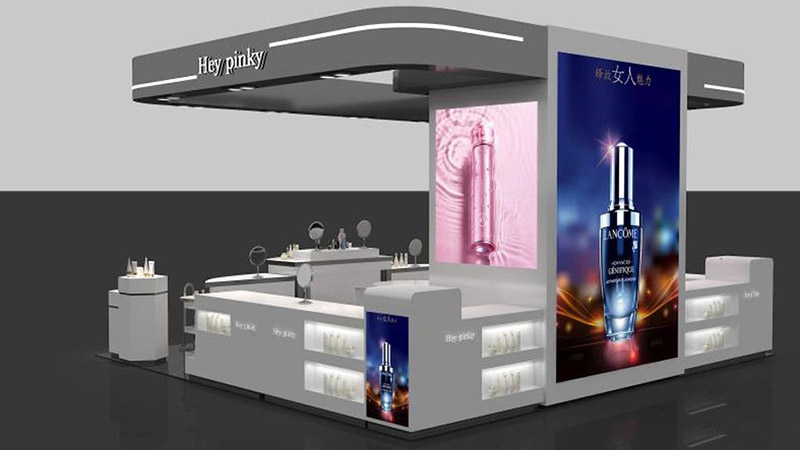 中廳化妝品展示柜設計(圖1) 中廳化妝品展示柜設計(圖1)