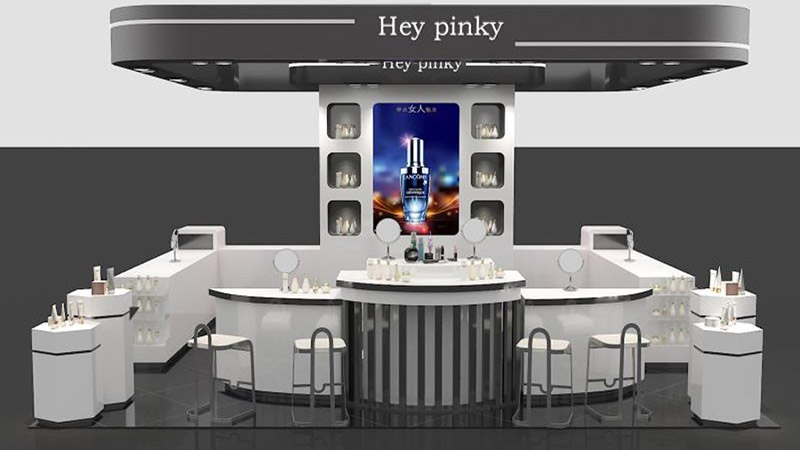 中廳化妝品展示柜設計(圖2) 中廳化妝品展示柜設計(圖2)