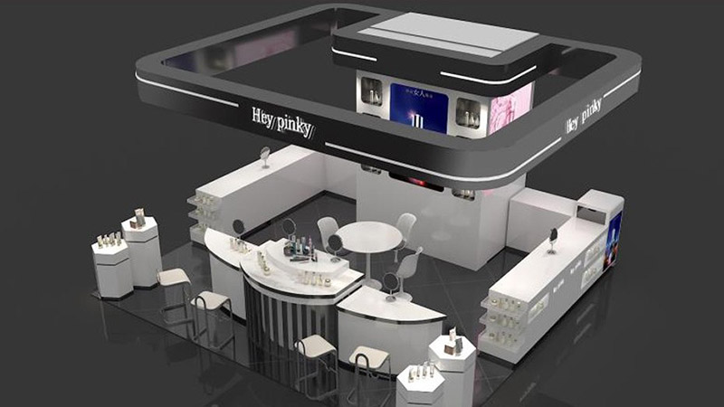 中廳化妝品展示柜設計(圖3) 中廳化妝品展示柜設計(圖3)